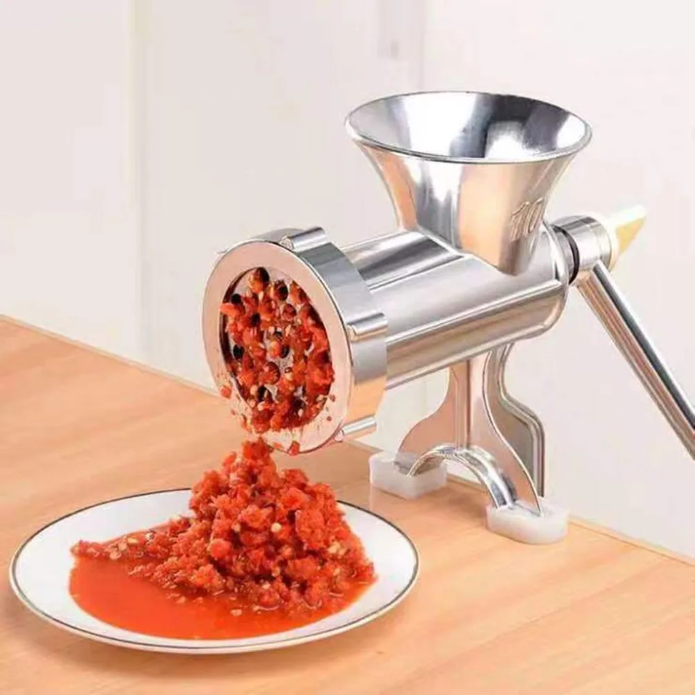Adjustable Meat Mincer Grinder Hand Operated Heavy Duty Sausage Filler Multi-function Aluminum Alloy Filling Machine Household meat grinder