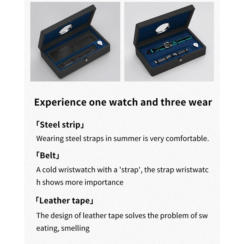 IDEAL KNIGHT Top Brand Luxruy Mens Watch Advanced Tourbillon Automatic Mechanical Watch Waterproof Luminous Dual Region Time 6