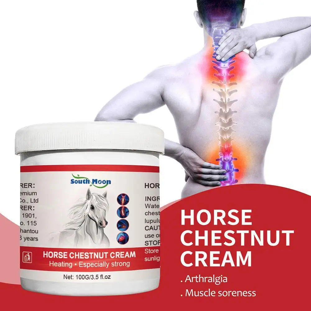 100g Horse Balm Chestnut Heating Joint Massage Gel Muscle Pain Relief Back Leg Arthritis Medical Health Care Cream