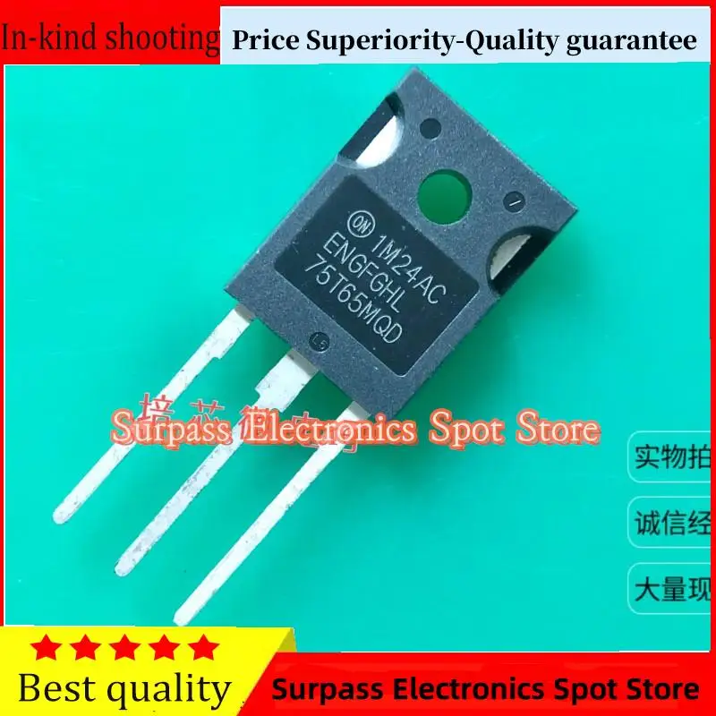 

10PCS-100PCS FGHL75T65MQD IGBT TO247 650V 75A Price Superiority-Quality guarantee