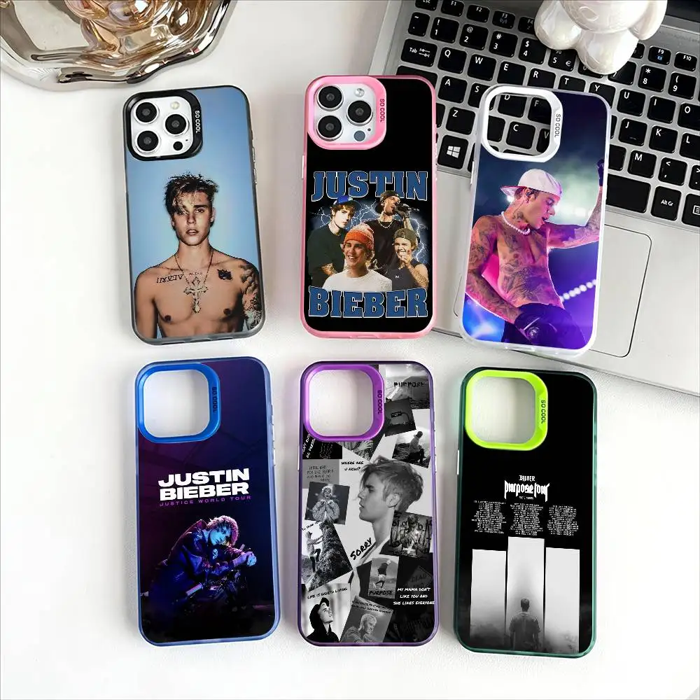 Coque de téléphone j-justin Bieber, étui de protection plaqué pour iPhone 16Pro Max Plus