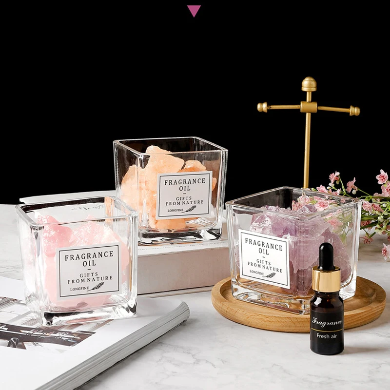 

Диффузор для эфирного масла из хрустального камня для оформления искусственных камней квадратная стеклянная чашка