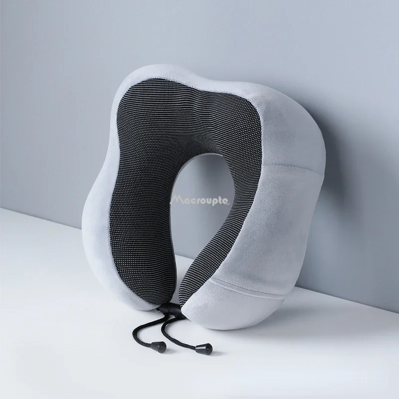 Memory Foam U-shaped Neck Pillow Soft Travel Pillow Massage Neck Sleeping Pillows Plane Car Cervical Spine Pillow Bedding Nap