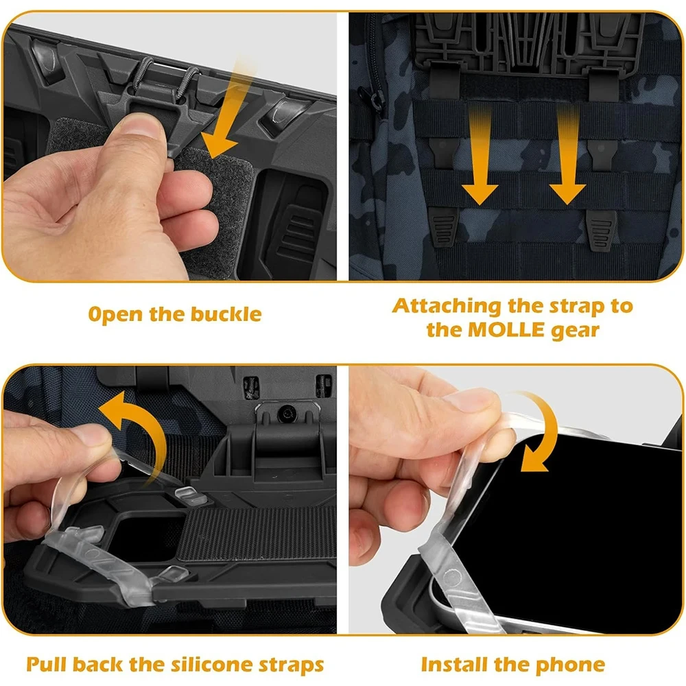 Tactical MOLLE Navigation Board Chest Bag 6