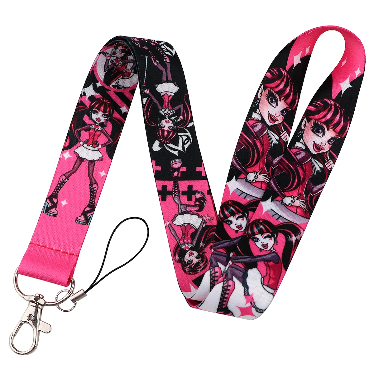 Anime Girl Neck Strap Lanyards for Keys Keychain Badge Holder ID Credit Card Pass Hang Rope Lariat Phone Charm Accessories