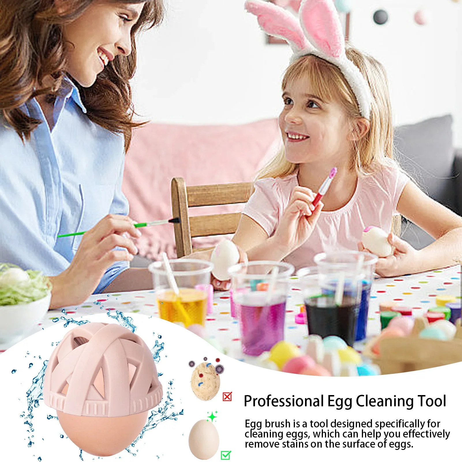 Silicone Egg White Brush Tool Cleaning Egg Brush Multi functional and Easy Cleaning Kitchen Accessories Small Tool silicone cooking tools