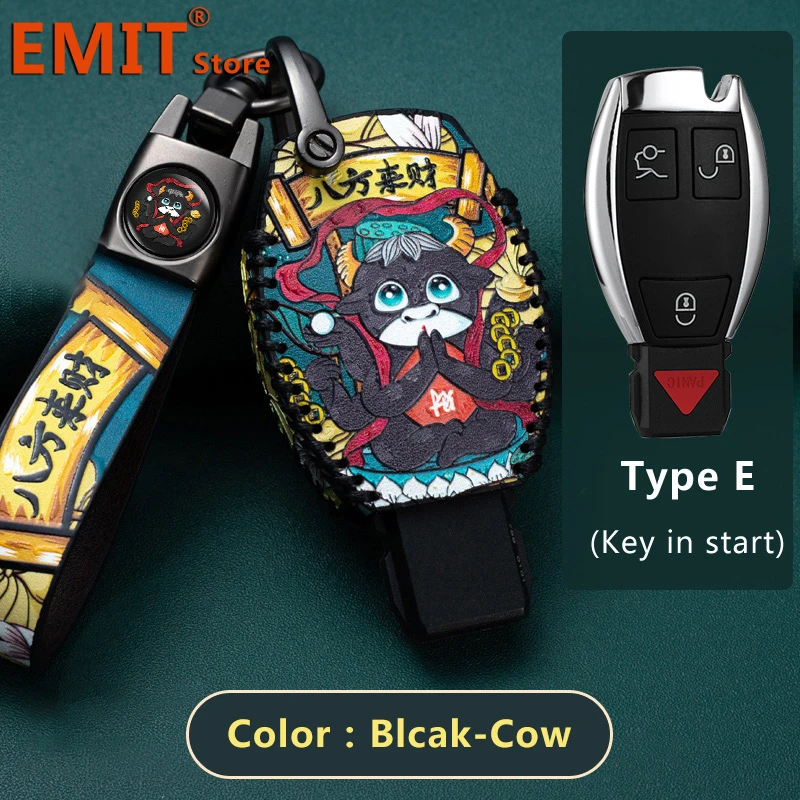 Custodia Per Chiave Auto In Lega Di Pelle Bovina, Adatta Per - Foto 7