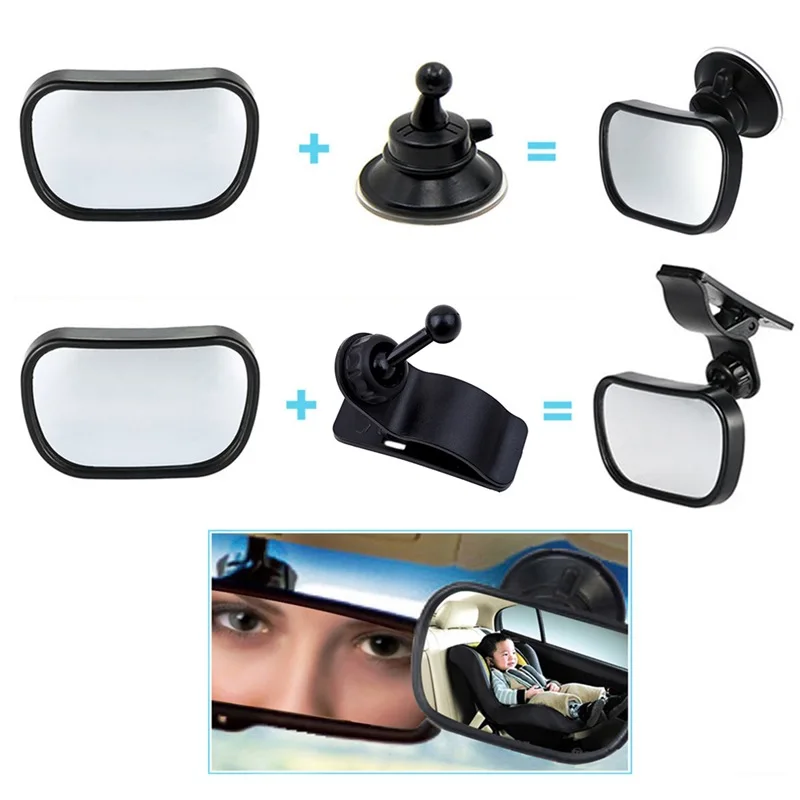 2 In 1 Monitor per bambini specchietto retrovisore per bambini specchietto retrovisore per auto specchietto retrovisore per auto specchietto di sicurezza per bambini installazione facile - immagine 4
