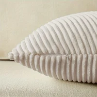 Bohemian Style Throw Pillow Covers Patchwork Corduroy Polyester,45x45CM, Decorative Cushion Cases Woven Texture - 18x18 Inches 2