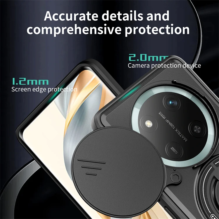 Enhanced 360° Rotating Magnetic Ring Phone Case Shell