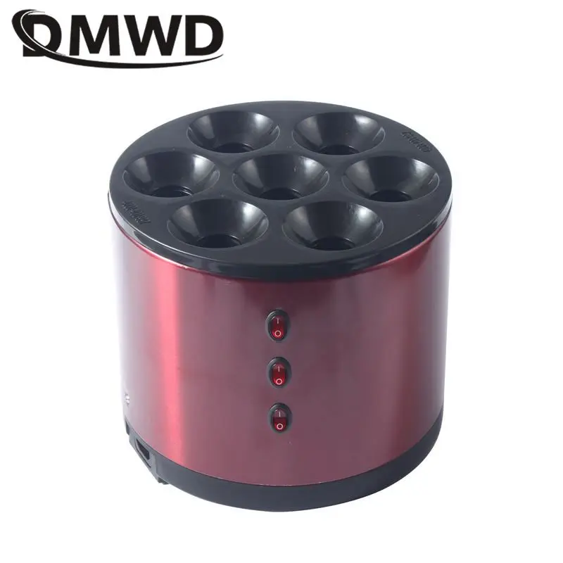 Auto rising Non-stick Automatic Egg Sausage Roll Making Machine 7 Heating holes Egg Roll Breakfast Maker Commercial Cooking Tool
