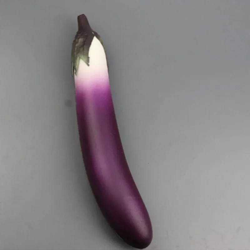 Realistic Simulation Vegetables Ornament Soft And Safe Artificial Fake Aubergine Cucumber Ornament Replicas for Display,vegetable ornaments