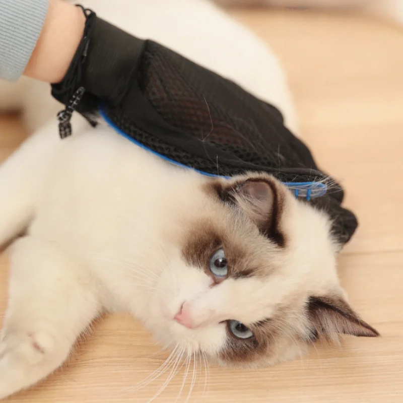 Universal Cat Grooming Brush And Bath Massage Gloves For Pets_voghion.com