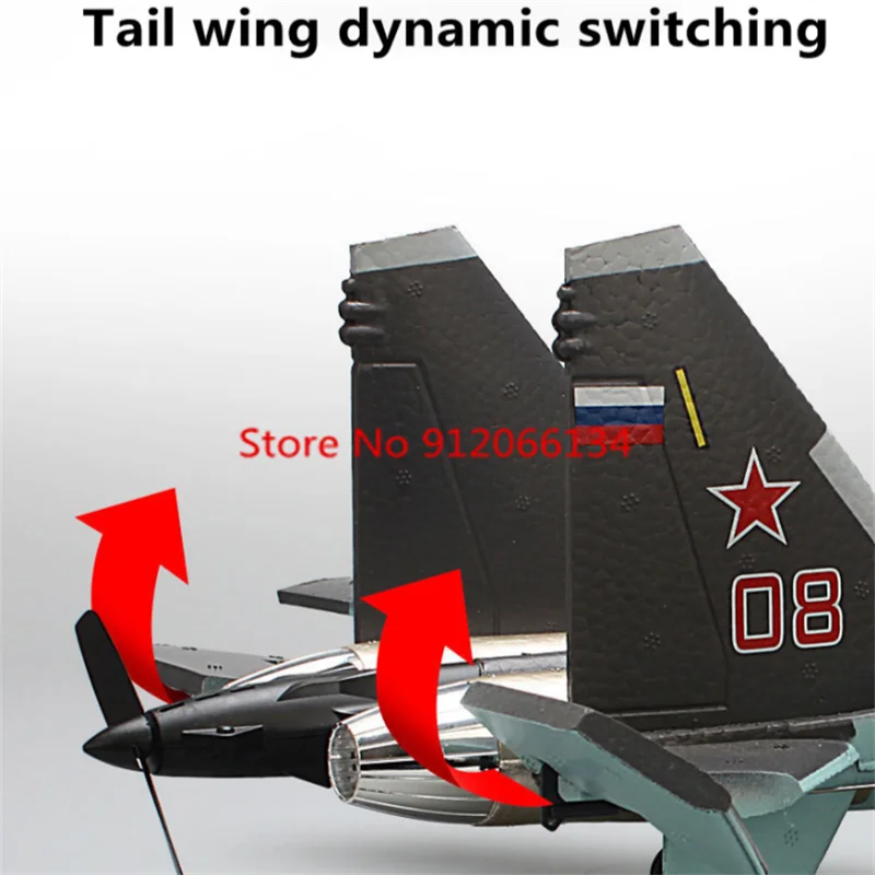 Professional Fixed Wing 600M RC Fighter 4CH 3D/6D Mode Brushless Self Stabilizing LED Lighting Remote Control Plane Airplane Toy 4