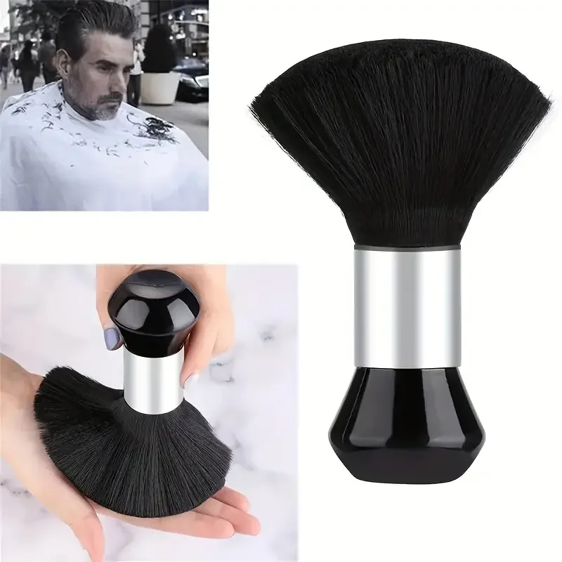 Hairdressing Soft Brush Black Hairdressing Sweeping Neck Hair Cleaning Duster Hair Cutting Brush Barbershop Hair Cut Brush Tools