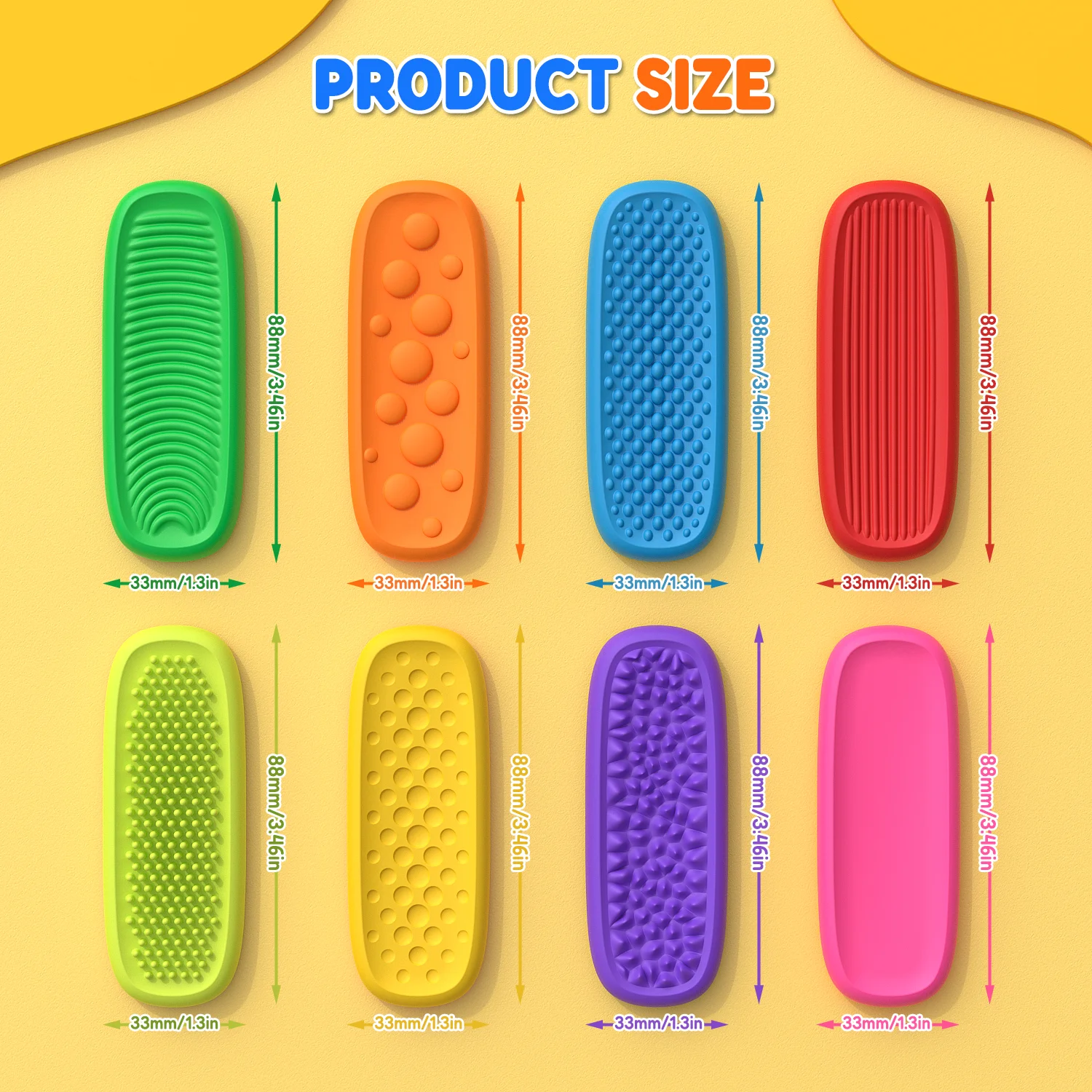 Fidget Toys Anti Stress Toys Mini Fingertip Toy Fidget Toys Sensory Stone EDC Anti Stress Relief Toys Fidgeting Antistress Anxiety Sensory Toy Pack for Adult Kids Autism ADHD
