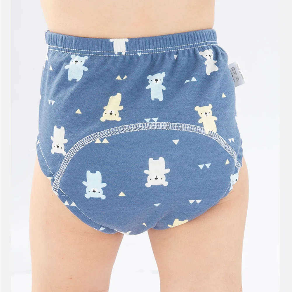 

Hot 6 Layer Waterproof Reusable Cotton Baby Training Pants Infant Short Underwear Cloth Baby Diaper Nappies Panties for Children