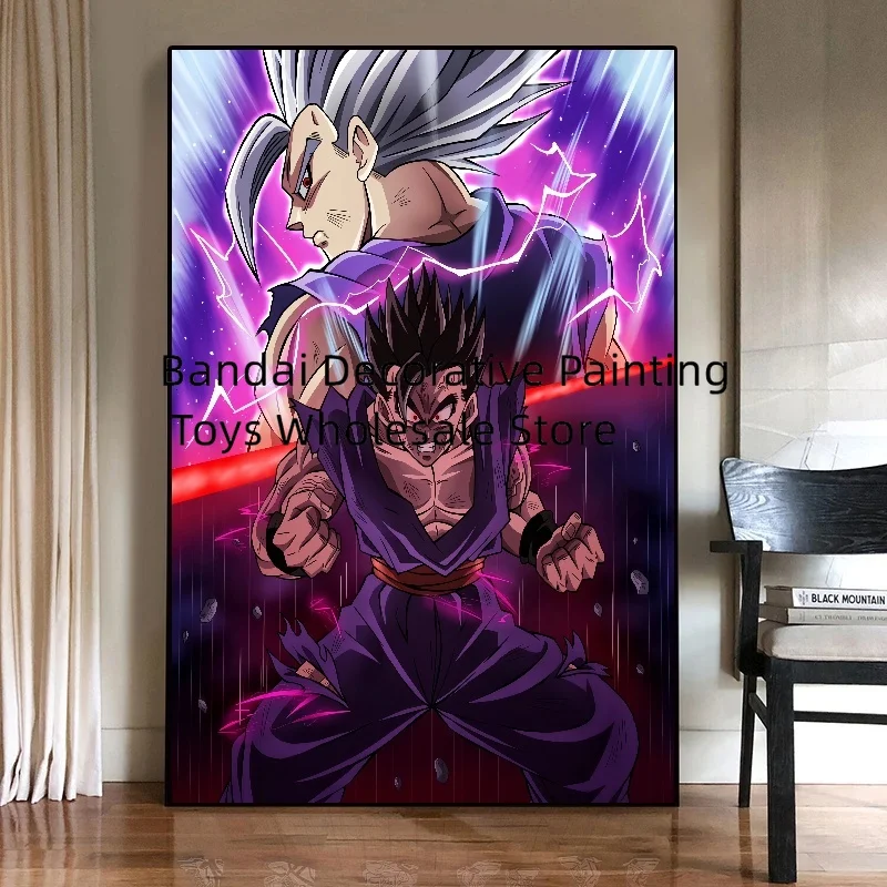 ドラゴンボールアニメクラシックポスター,キャンバス絵画,超サイヤ人