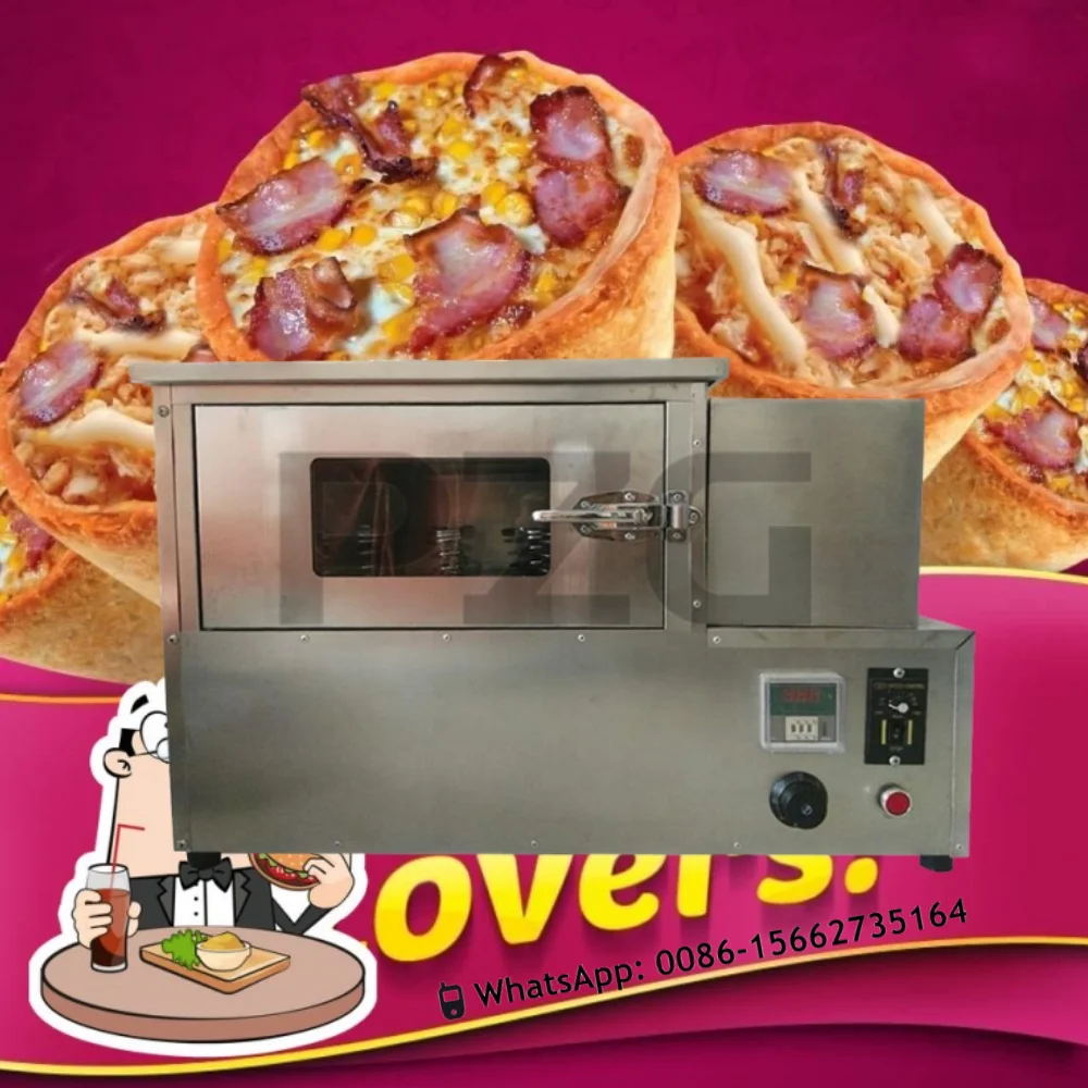 12pcs/batch Stainless Steel Cone Pizza Rotary Oven Kono Cone Pizza Baking Machine Mini