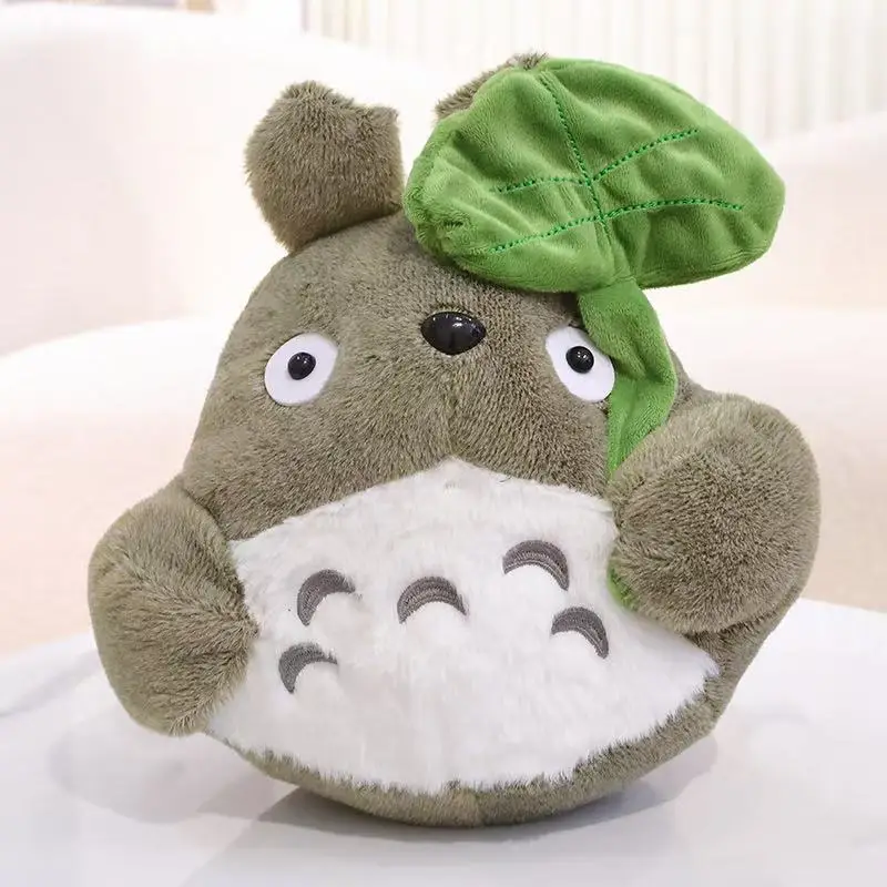 Hot 22/30cm Lovely Lotus Leaf Totoro Plush Toy Kawaii Fluffy Totoro Doll Stuffed Animal Totoro Plushies Birthday Gifts Girl Kid