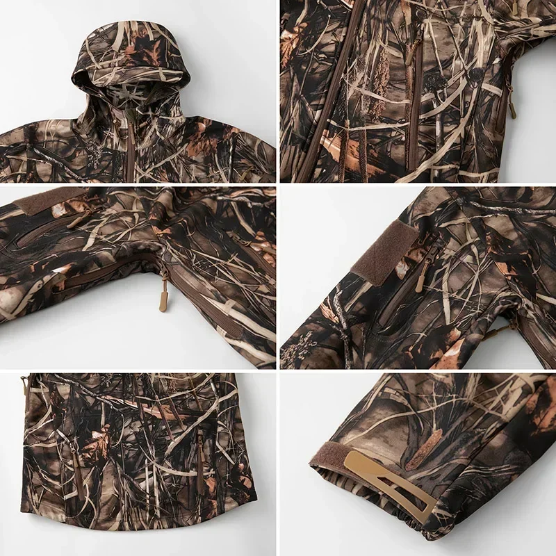 Men's Silent Camouflage Hunting Jacket 5