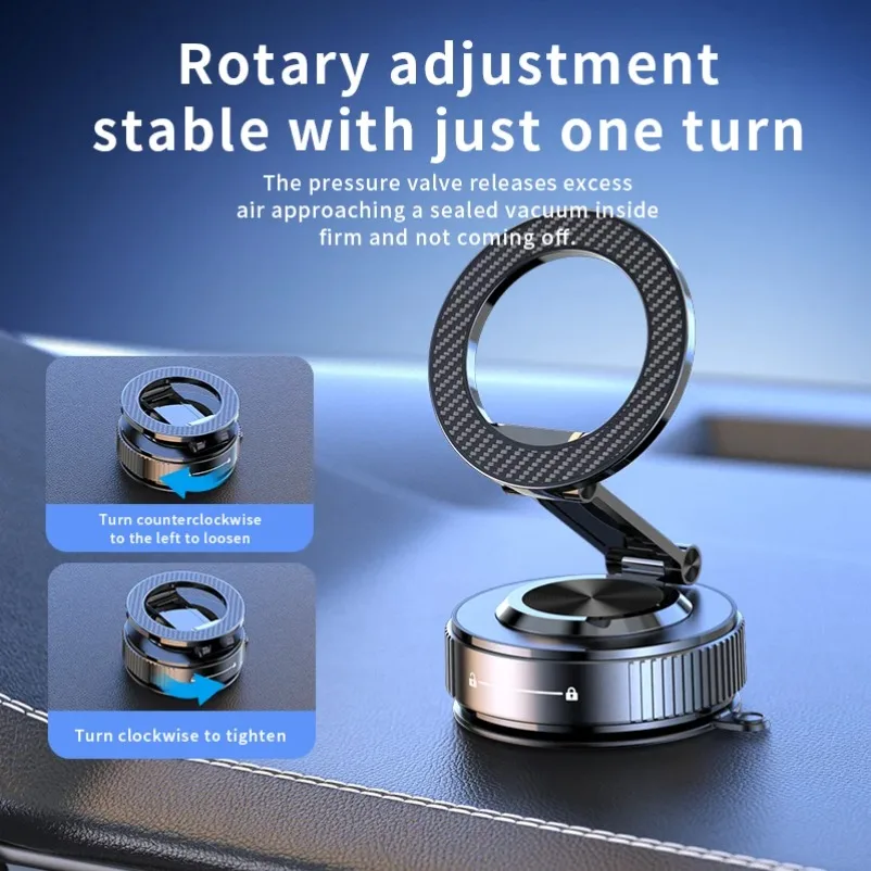 360 Adjustable Car Vacuum Magnetic Phone Holder for iPhone 17 16