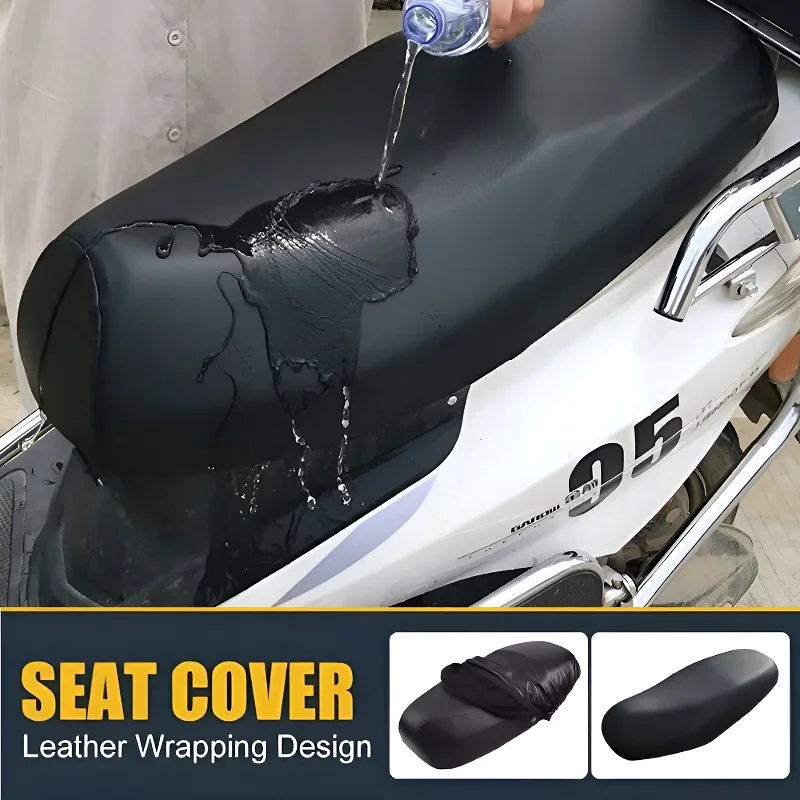 Waterproof Leather Motorcycle Seat Cover Protection