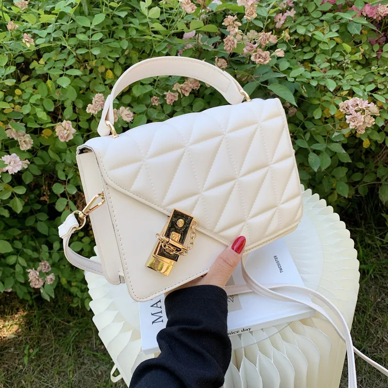 

Luxury Plaid Handbags Designer Women Shoulder Bag Fashion Flap Lock Crossbody Bags For Women Cross Body Messenger Bags