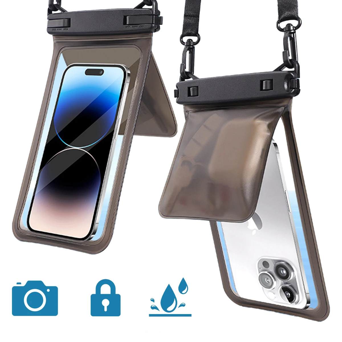 Waterproof Double Bag Phone Pouch with Lanyard - Ultimate Beach and Swimming Essentials