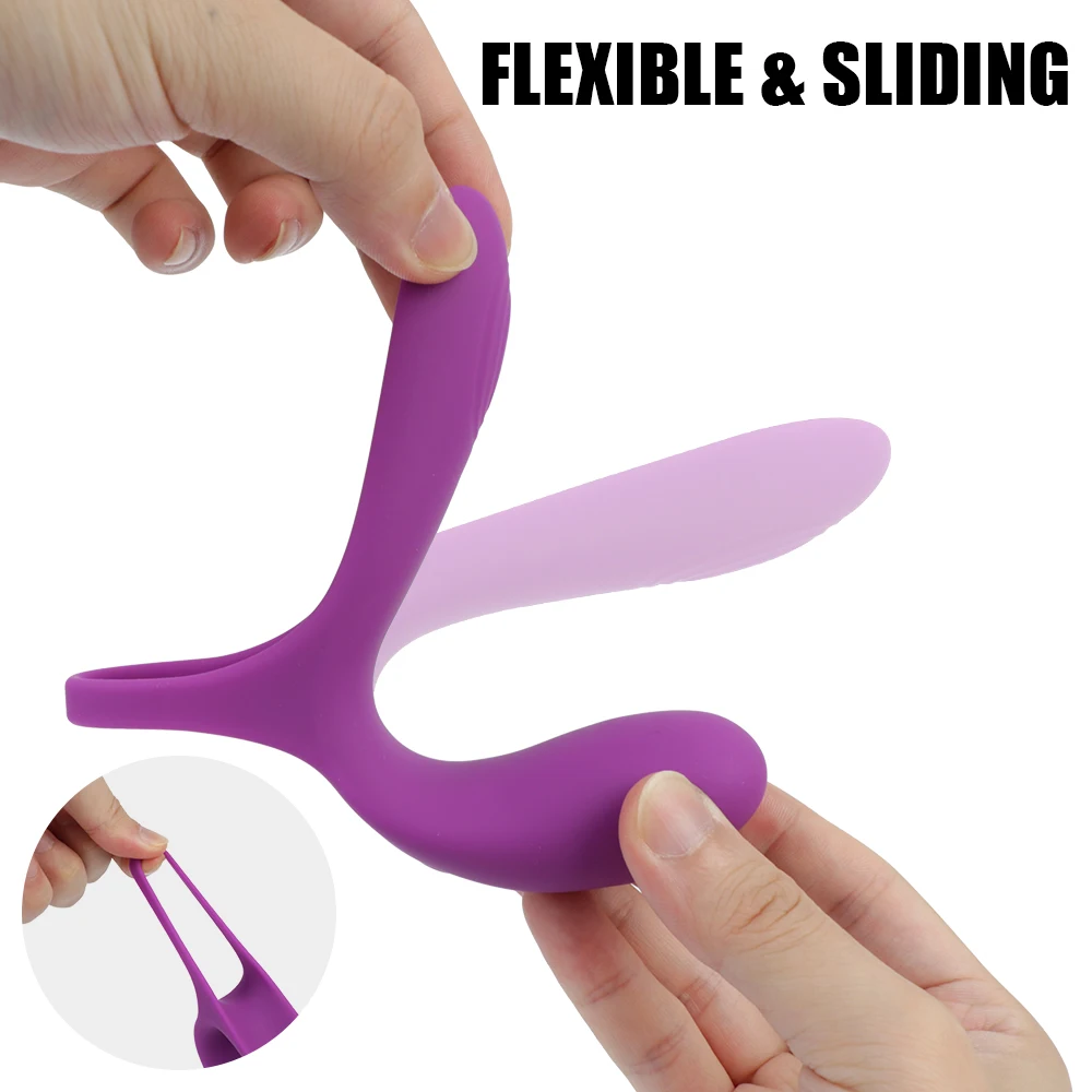 On Vibrators Strap  Ring For Men  Extender Stretcher Delay Ejaculation Women Clitoris Anal Stimulator Sex_voghion.com