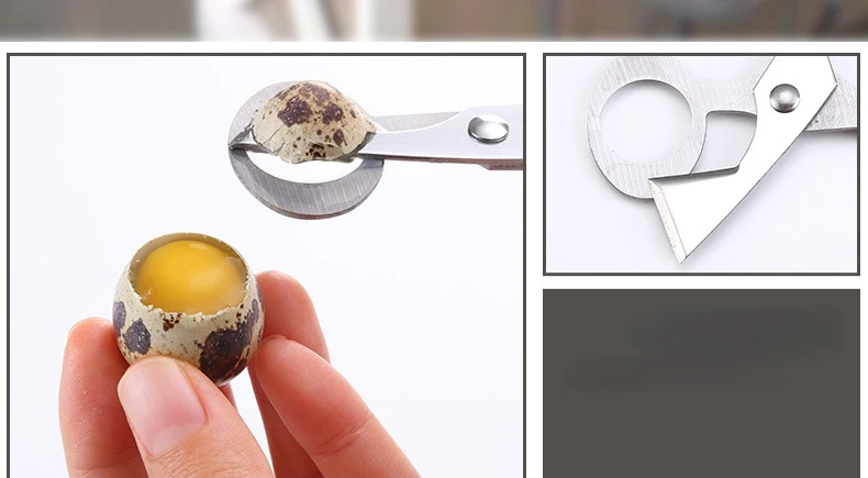 Description Picture 4 of itemDurable Multifunction Kitchen Tools Stainless Steel Blade Quail Egg Shell Scissors Cigar Cutters Rust Resistant