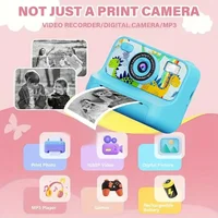 Appareil photo numérique à impression instantanée pour enfants, étiquette couleur, appareil photo à impression thermique pour enfants de 3 à 12 ans, meilleurs cadeaux de fête d'anniversaire 3