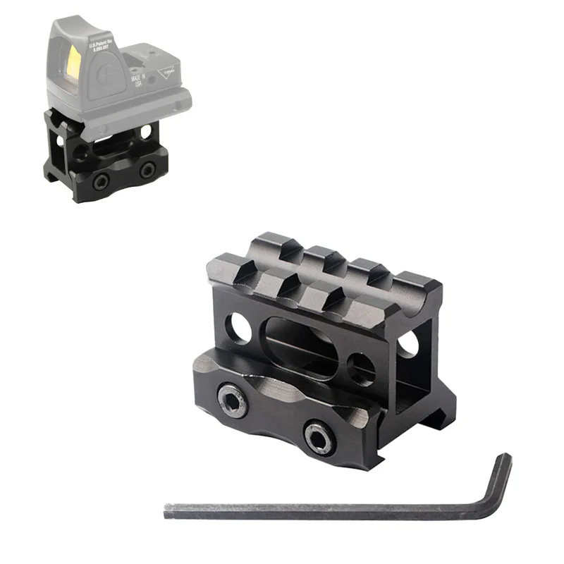 

Riser Mount 1" Height Picatinny Short Riser Mount Aluminum Alloy Scope Riser Base Mount 20mm Picatinny Rail