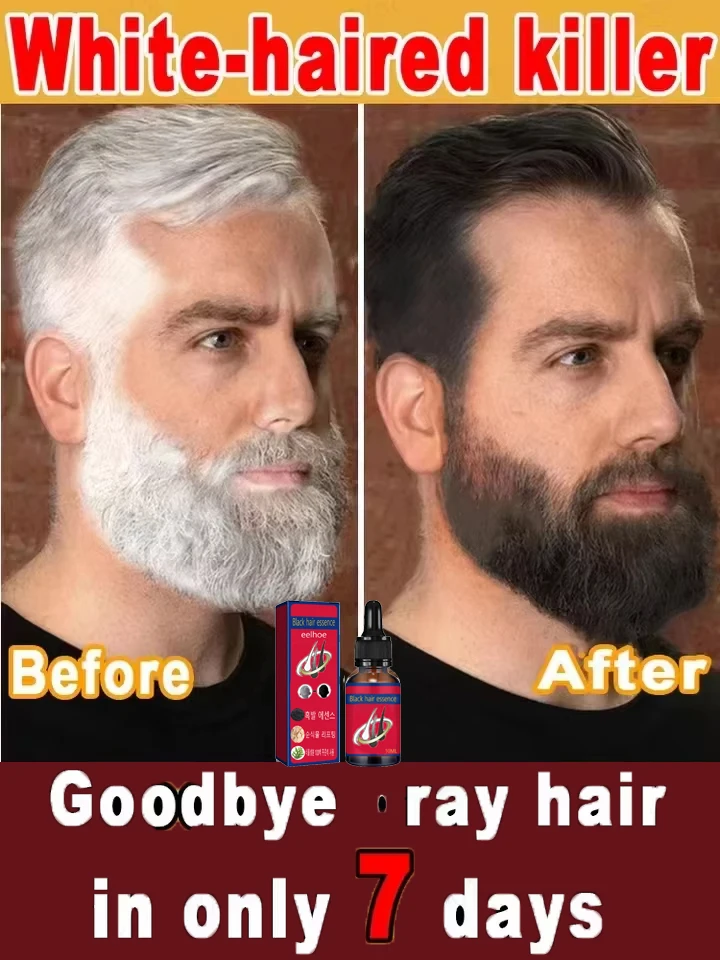 Essence anti-cheveux gris &agrave; base de plantes r&eacute;pare les cheveux gris et donne &agrave; vos cheveux l'apparence d'avoir 20 ans