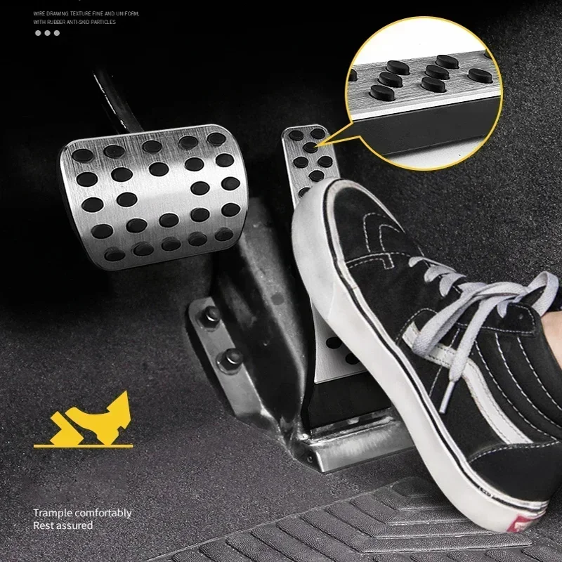 Car Pedals Braking Pedals Non Slip Pad Accelerator Cover For Mercedes-benz Car Styleing Brabus Pedal Cover Brabus Braking Pad Car Accessories Pedal Cover 2pcs