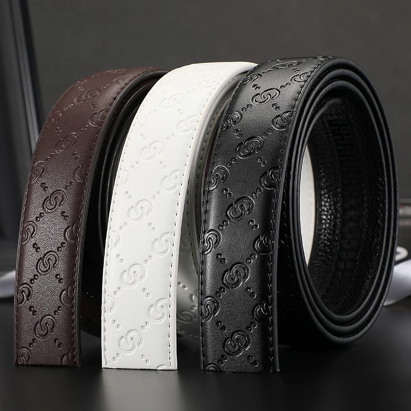 High QualityGenuine leather Belt Men Luxury Brand Designer fashion Belts for Men Strap Male Metal Automatic Buckle military web belt