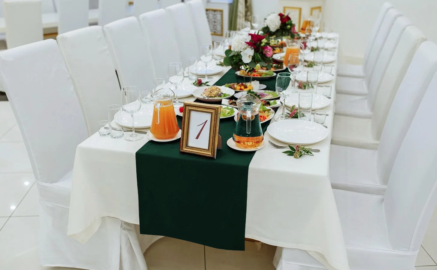 30cmx275cm(12*108inch) Satin Table Runner Banquet Wedding for Party Event Home Decoration Supply Table Cover Runner Tablecloth
