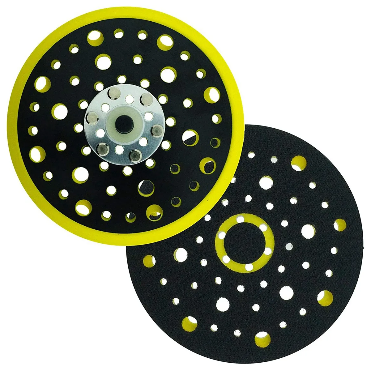 150Mm 5/16 Filettatura 52 Fori Levigatrice Orbitale Casuale A Media Densità Hook & Loop Platorello Compatibile Con Mirka Ceros Deros