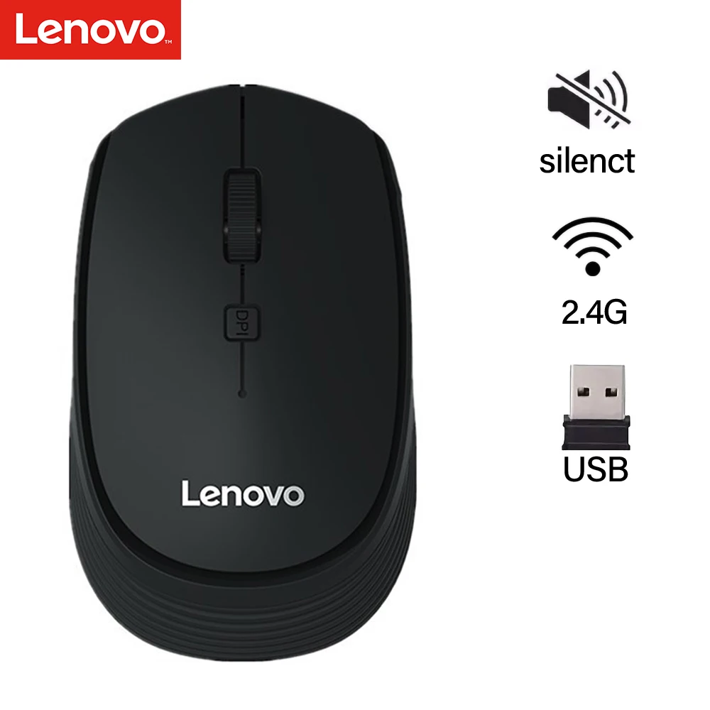 Lenovo M202 мини беспроводная мышь 2 4 ГГц оптическая офисная бизнес с USB Приемником