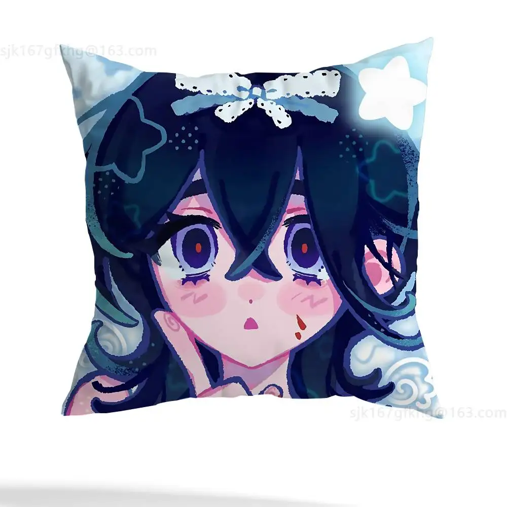 Anime Alien Bühne Kissen Fall Platz Doppelseitige Druck Kurze Plüsch Sofa Kissen Abdeckung Schlafzimmer Nacht Kissen – Detail 7