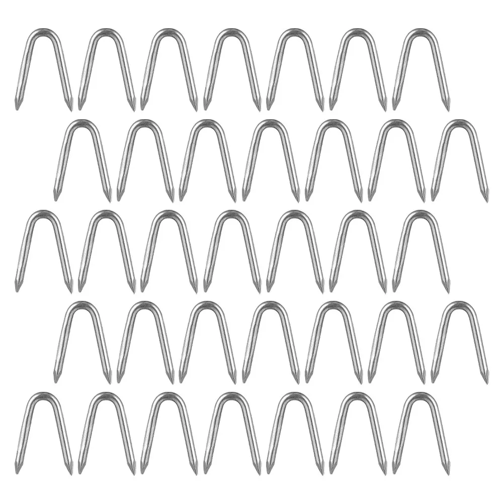 140Pcs U 울타리 장착 스테이플 정원 와이어 네팅 울타리 농업 건설 DIY를..