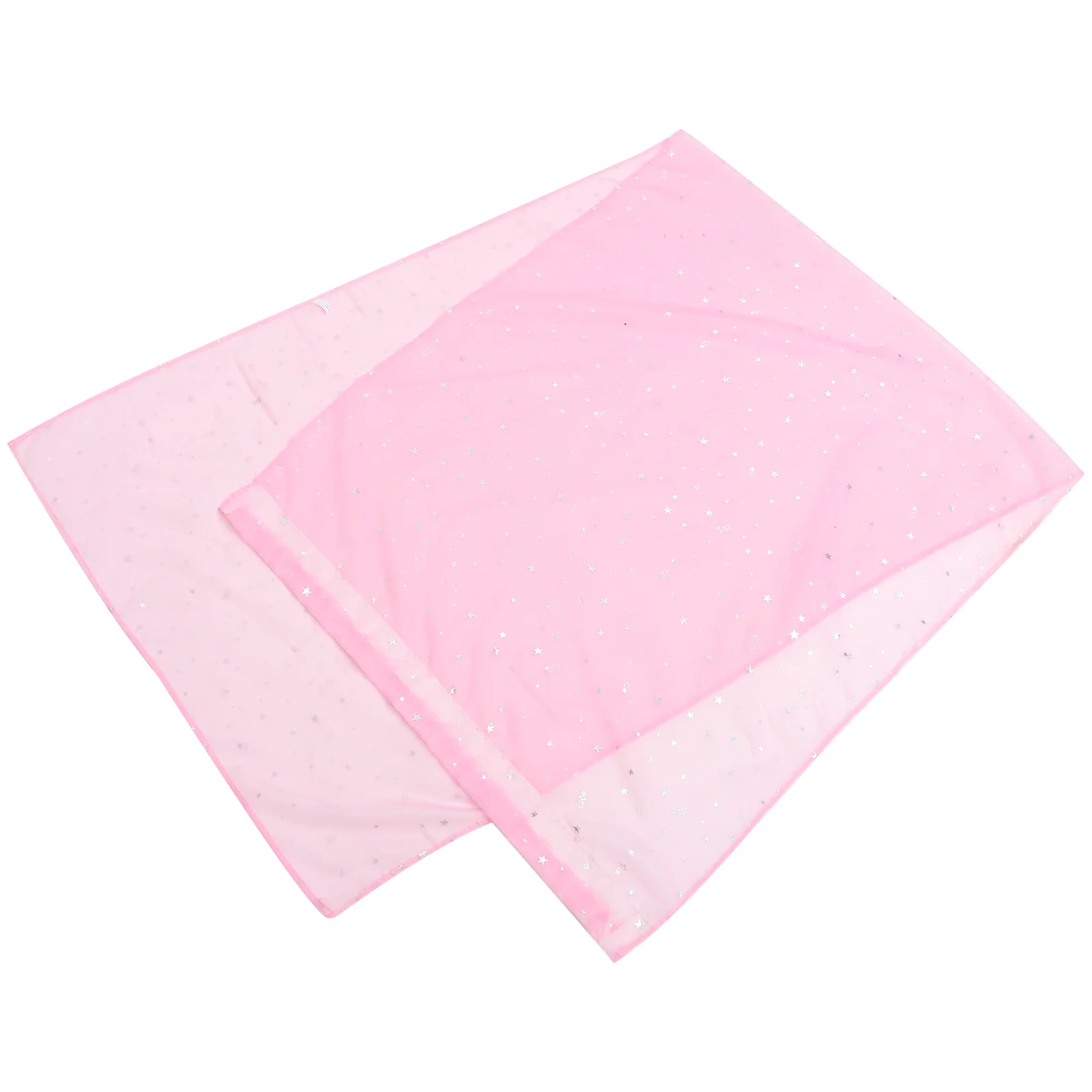 

Rustic Style Sheer Curtain Decorative Stars Pattern Window Gauze Semi-transparent Window Screening