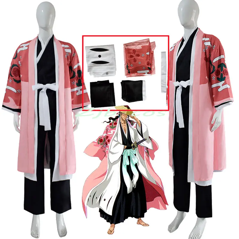 Anime Bleach Costume Kyoraku Shunsui Cosplay Thousand Year Blood War