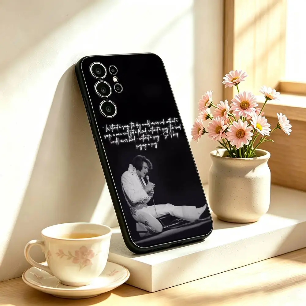 Elvis Presley Retro Cool Phone Case - Black Cover