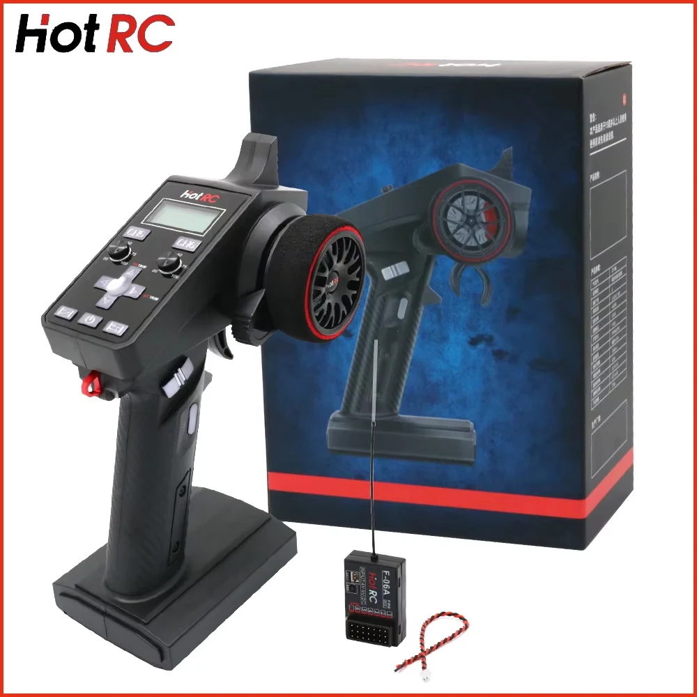 Hotrc Hot Rc CT-6A CT6A CT 6A 4-9V 2.4GHz 6CH émetteur F-06A F06A récepteur PWM pour modèle de voiture/bateau/réservoir RC (CT600 CT-600)