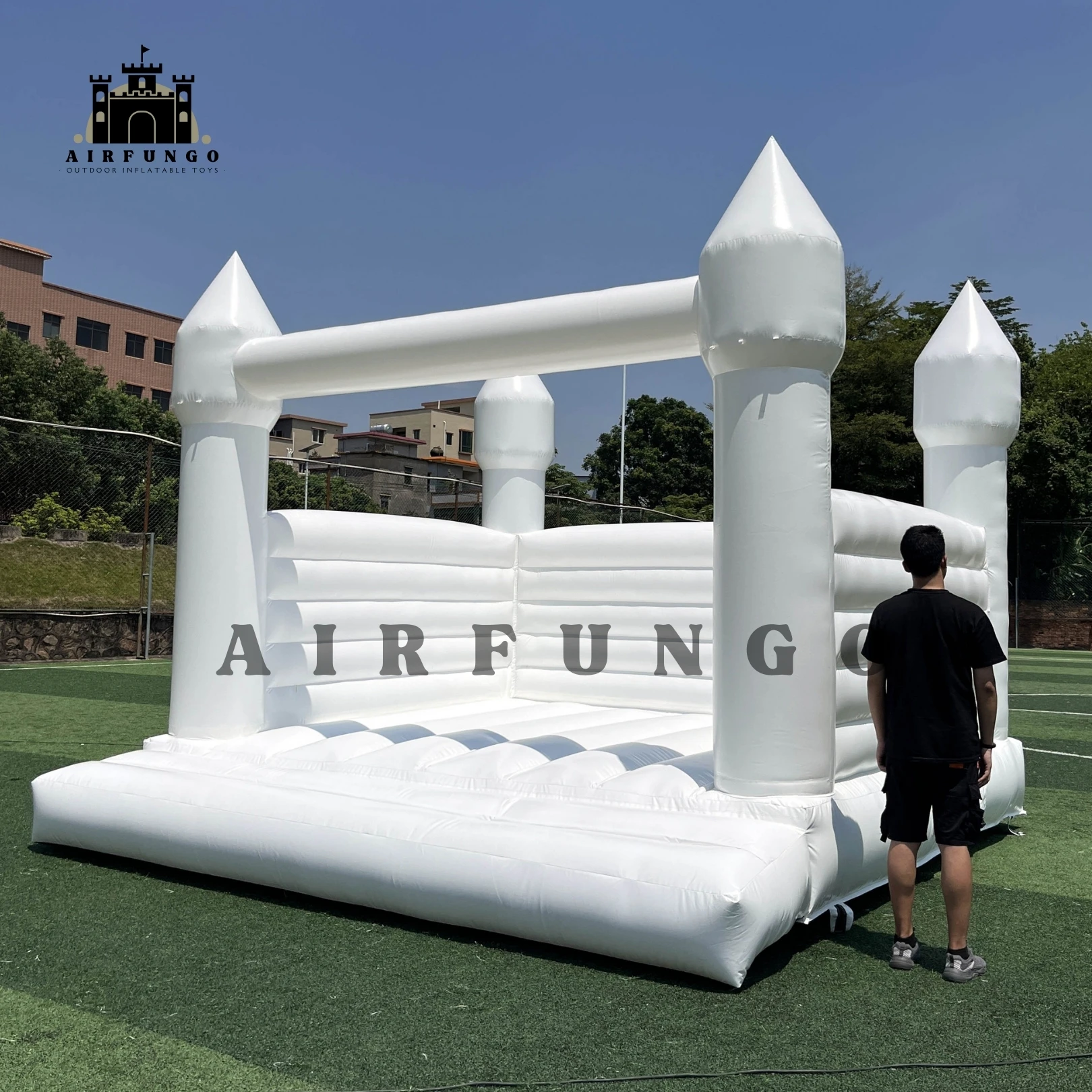 Outdoor Inflatable White Bounce House PVC Inflatable Bouncy Castle Moon Bounce House Customization Wedding House inflatable decoration toy inflatable decoration inflatable toy