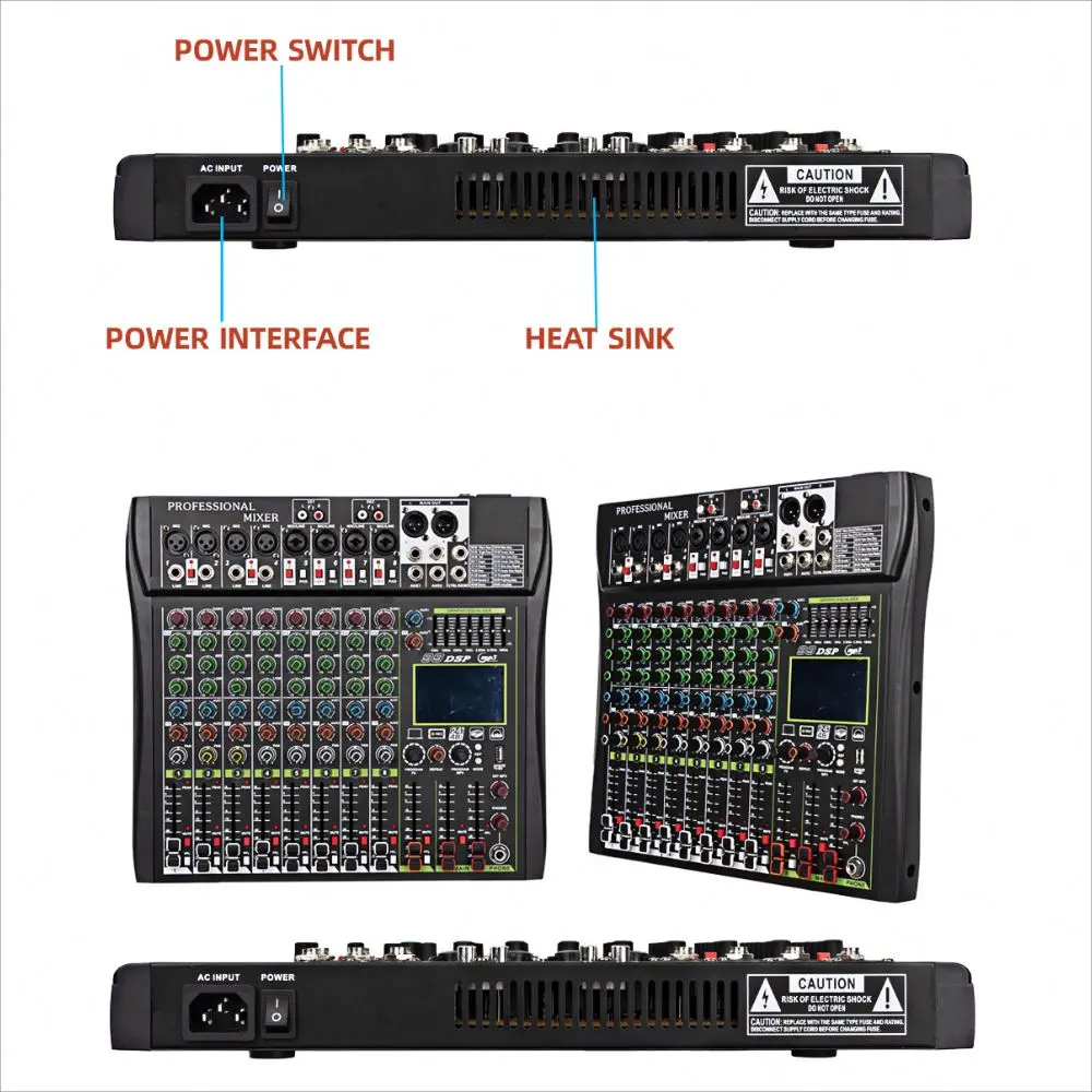 전문가용 32채널 디지털 믹서 CE 인증 24채널 오디오 믹서