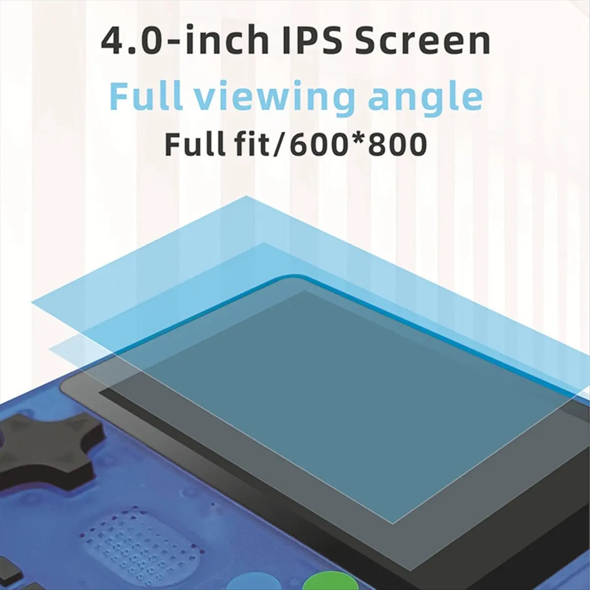 A10R R39S 레트로 휴대용 비디오 게임 콘솔 리눅스 시스템 4인치 IPS 화면 휴대용 포켓 PSP 비디오 게임 플레이어 64GB 화이트