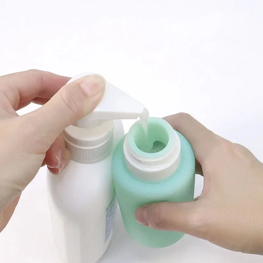 Silicone Bottle 200ml Refillable Lotion Shower Gel Shampoo Container Empty Portable Travel Accessories