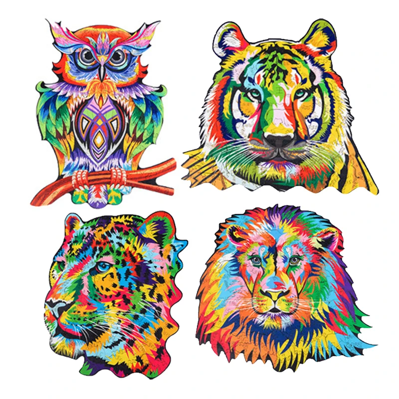 

3D Original Wooden Animal Puzzle Mysterious Owl Puzzle Gift For Adults Kids Educational Fabulous Gift Interactive Games Toy p361